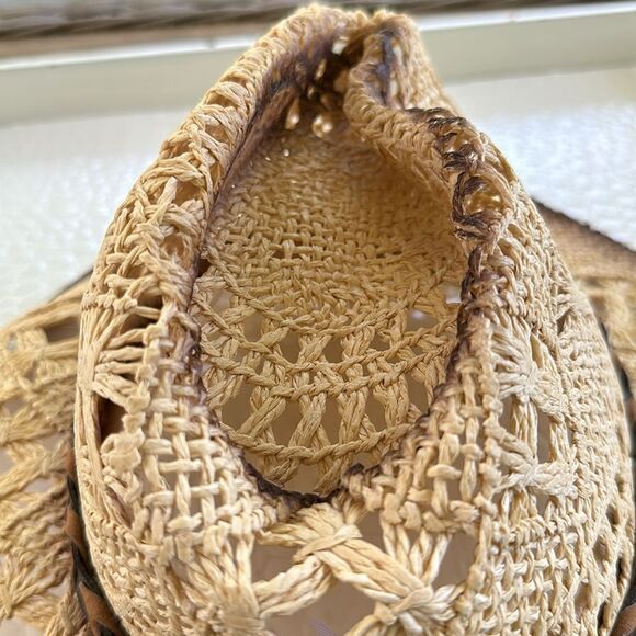 TOVOSO Straw Cowboy Hat for Women and Men with Shape-It Brim, O/S - Picture 5 of 7
